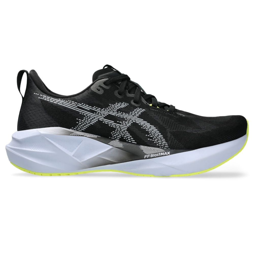 Tênis ASICS Novablast 5 – Masculino – Preto/Azul