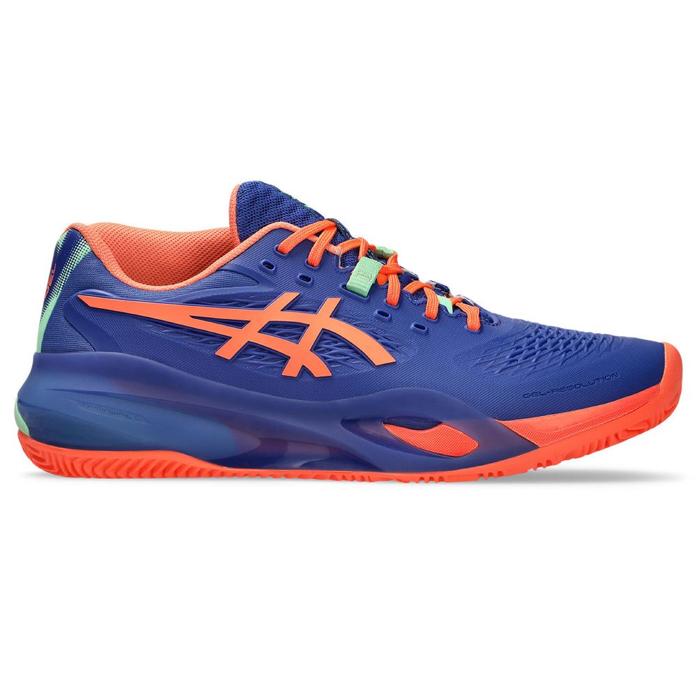 Tênis ASICS Gel-Resolution X Padel – Masculino – Azul/Laranja