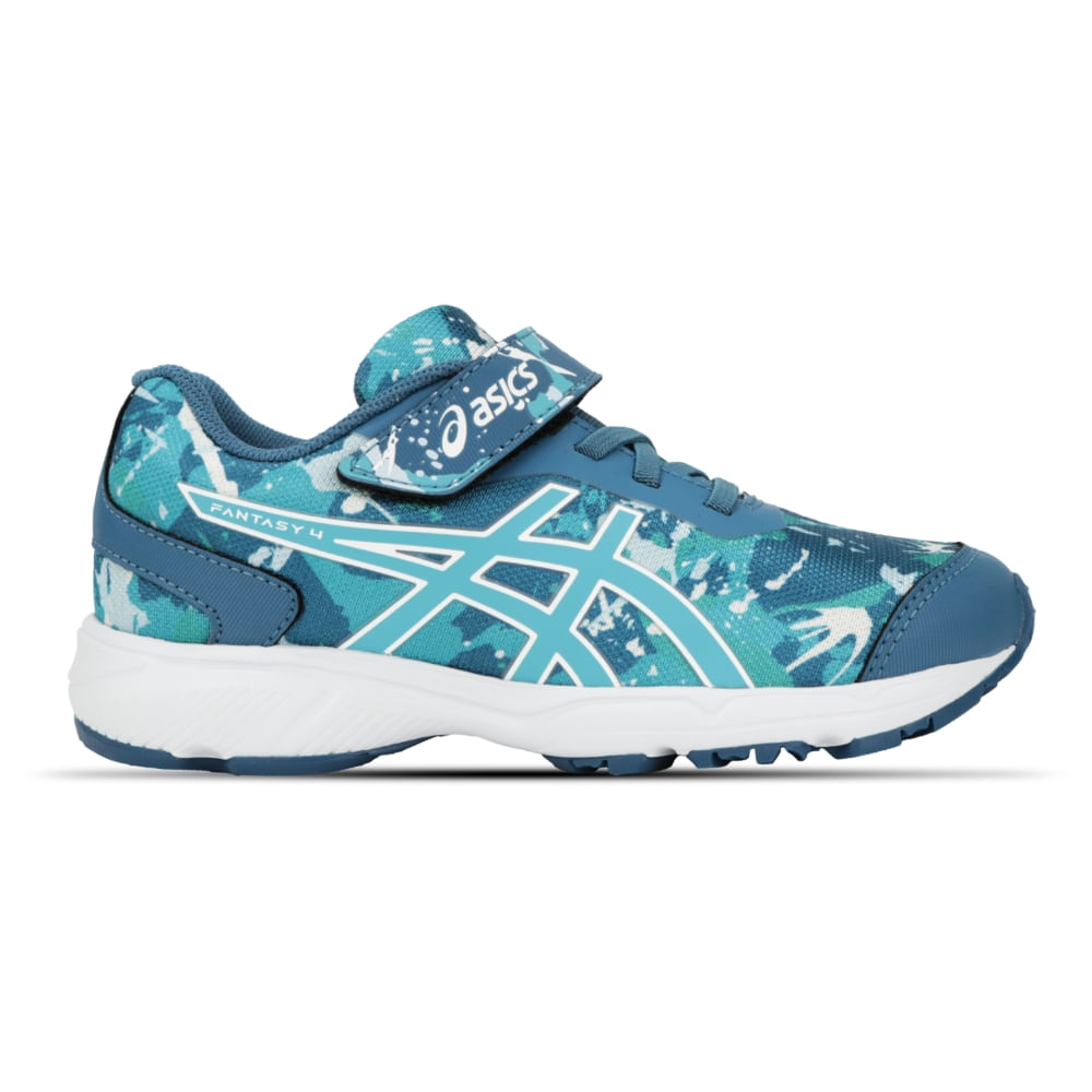 Tênis ASICS Fantasy 4 - Infantil - Azul/Branco