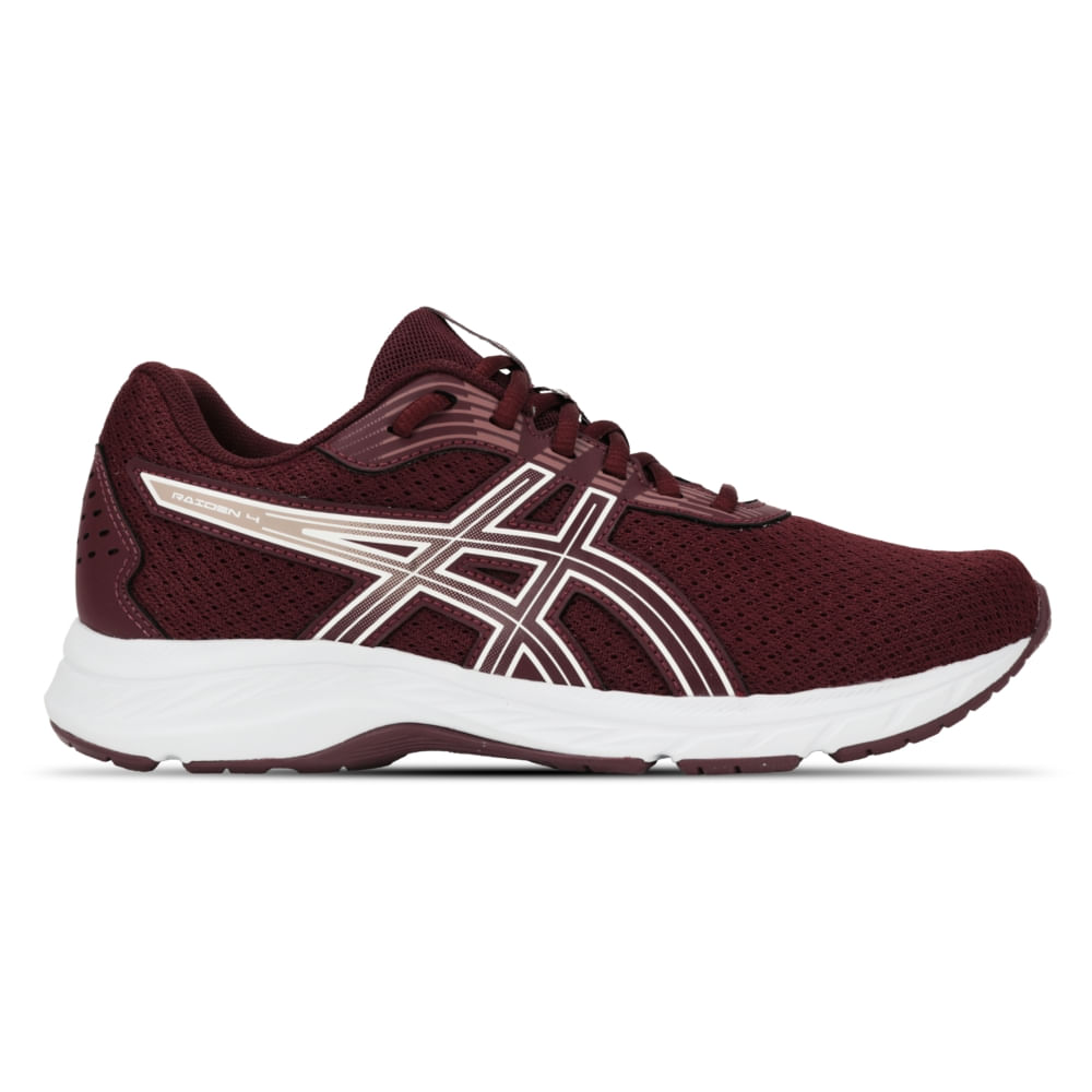 Tênis ASICS Raiden 4 – Feminino – Vermelho/Branco