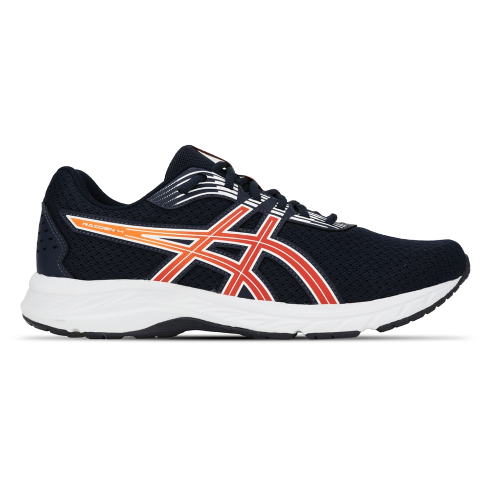 Tênis ASICS Raiden 4 – Masculino – Azul/Laranja
