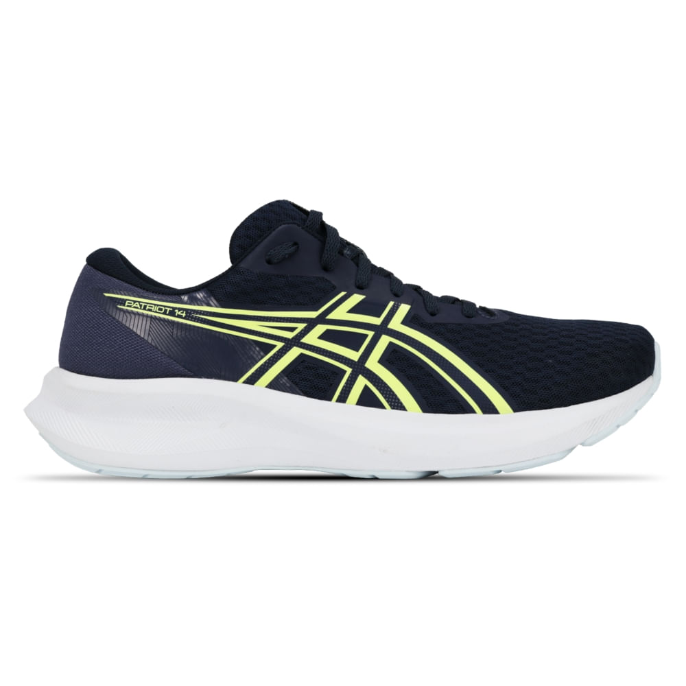 Tênis ASICS Patriot 14 - Masculino - Azul/Amarelo