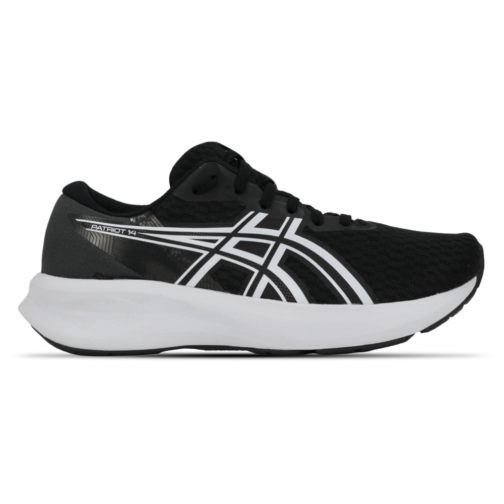 Tênis ASICS Patriot 14 – Feminino – Preto/Branco