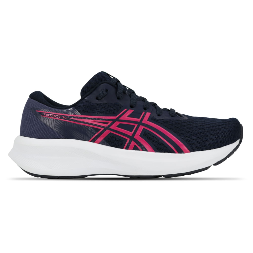 Tênis ASICS Patriot 14 - Feminino - Azul/Rosa - tam: 34