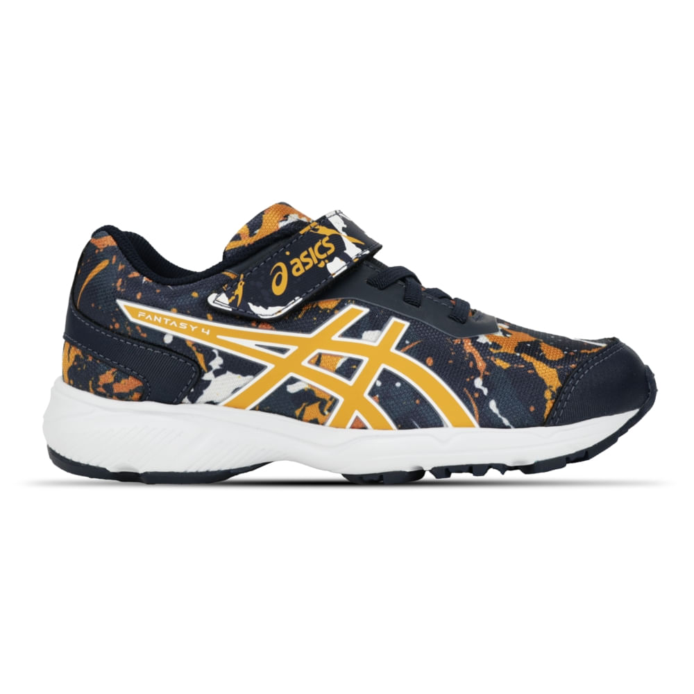 Tênis ASICS Fantasy 4 – Infantil – Azul/Amarelo
