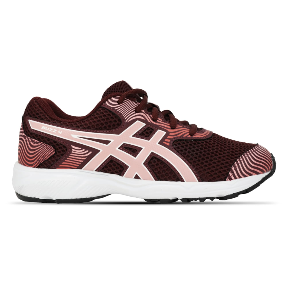 Tênis ASICS Buzz 4 – Infantil – Marrom/Branco
