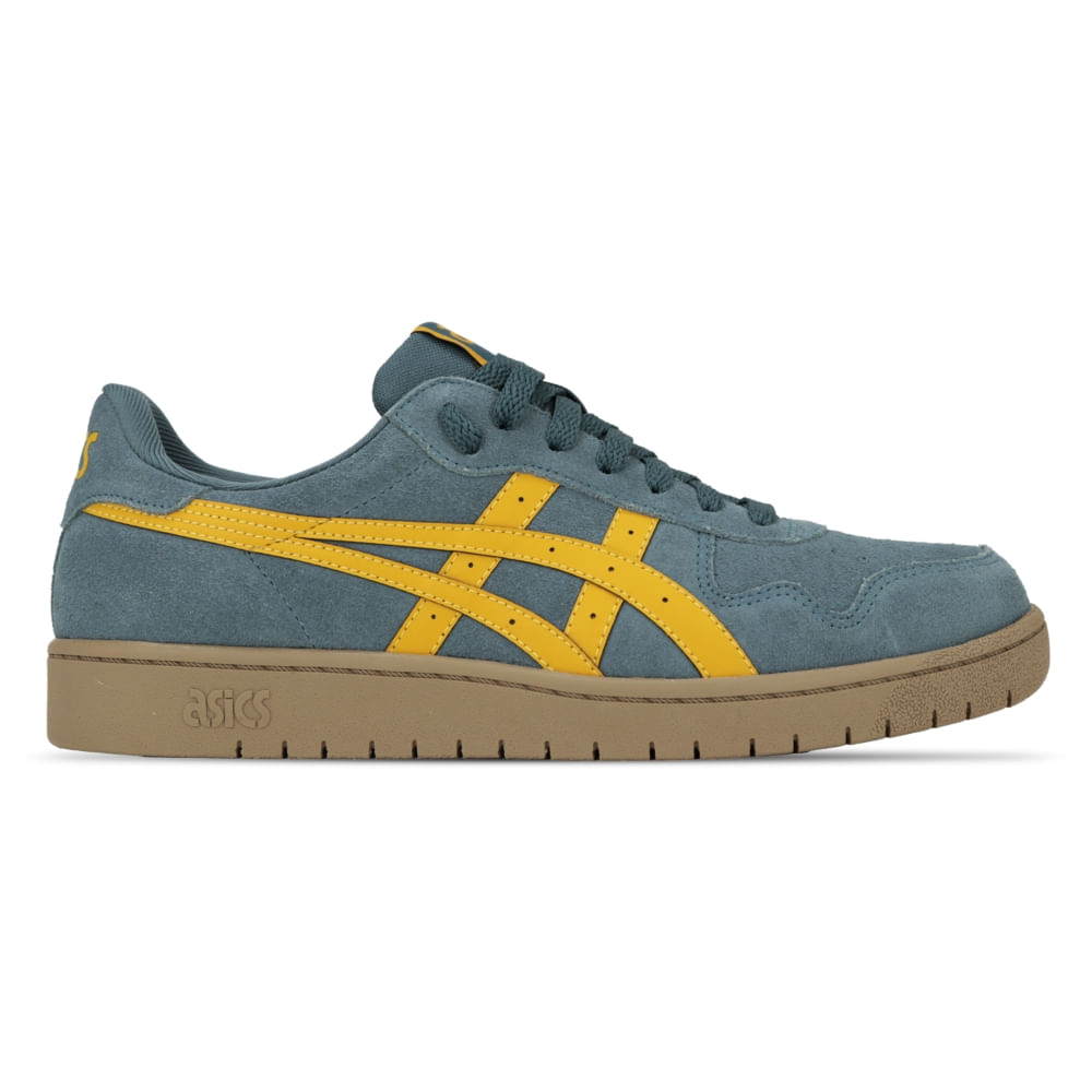 Tênis ASICS Japan S Camurca - Masculino - Cinza/Amarelo - tam: 41