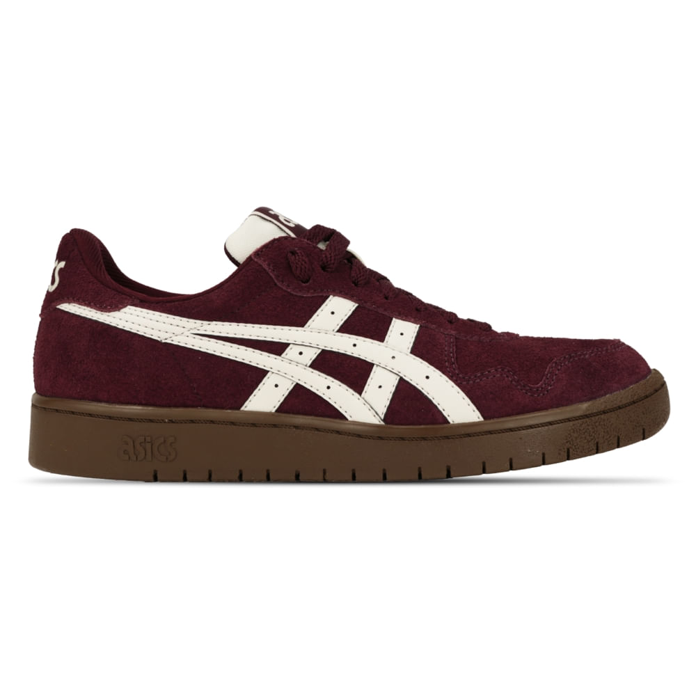 syukoページ Tênis ASICS Japan S Camurca - Feminino - Vermelho/Bege