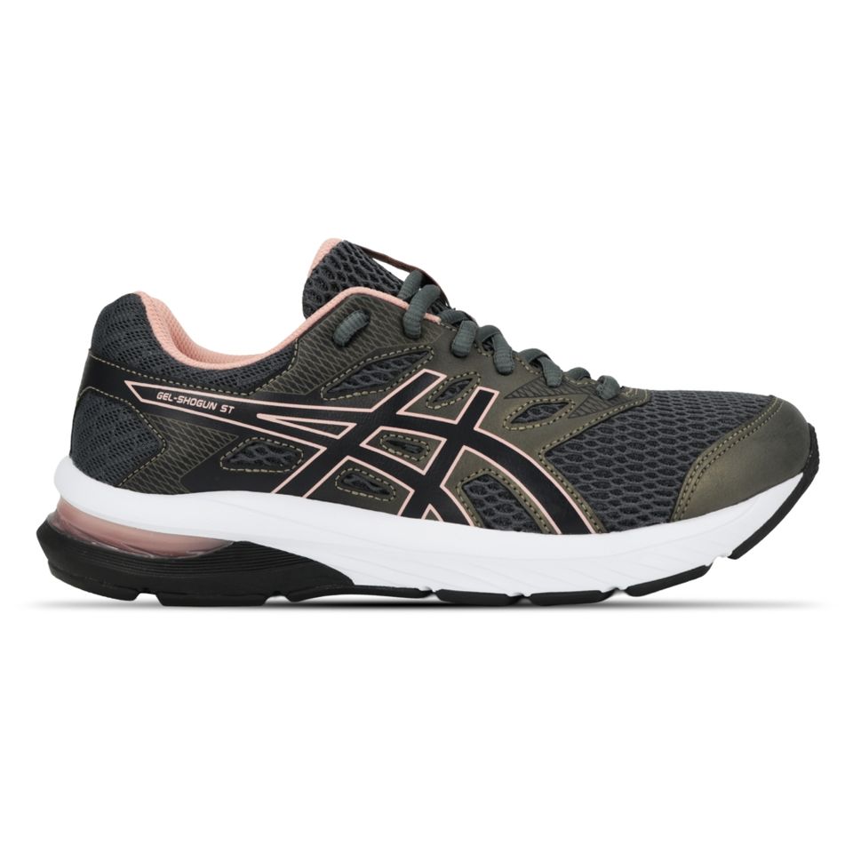 Tênis Asics Gel-Shogun St - Feminino - Cinza/Rosa