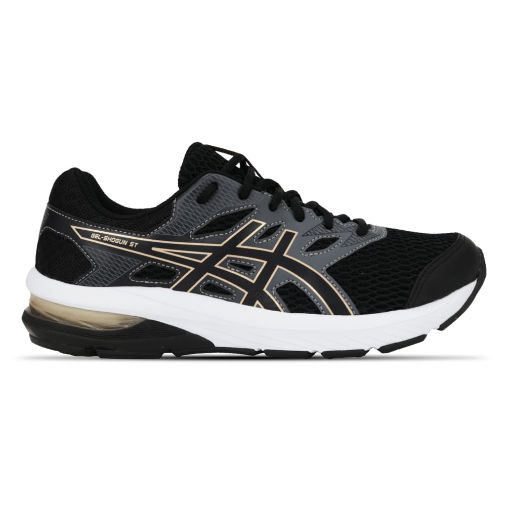 Tênis ASICS GEL-Shogun St - Feminino - Preto/Dourado - tam: 39