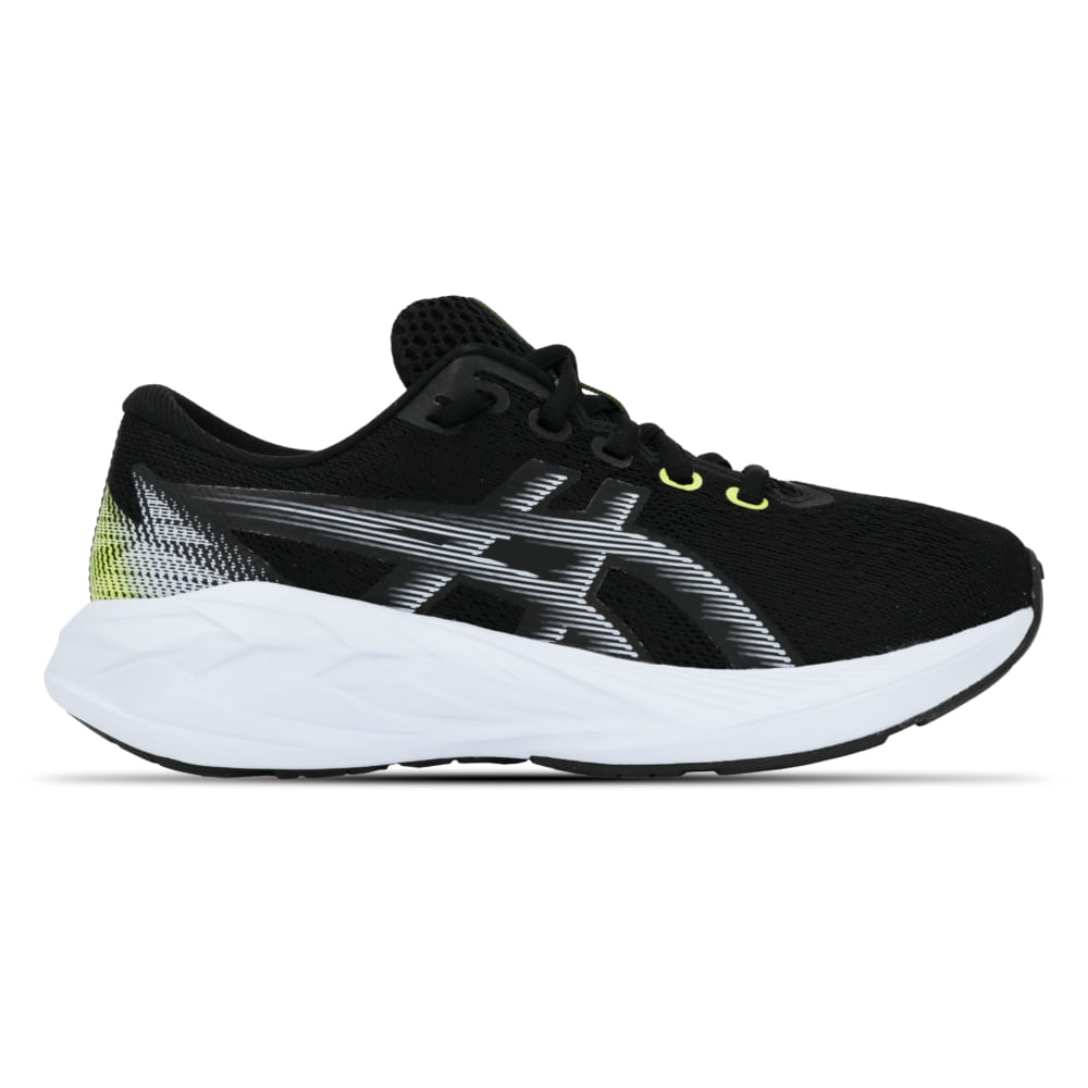 Tênis ASICS Novablast 5 GS - Infantil - Preto/Azul