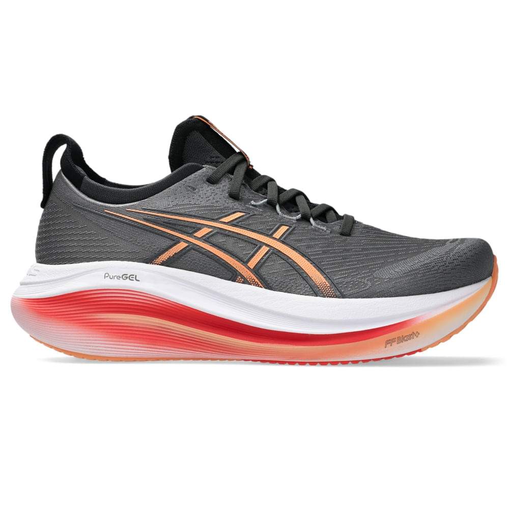 Tênis ASICS GEL-Nimbus 27 – Masculino – Cinza/Rosa