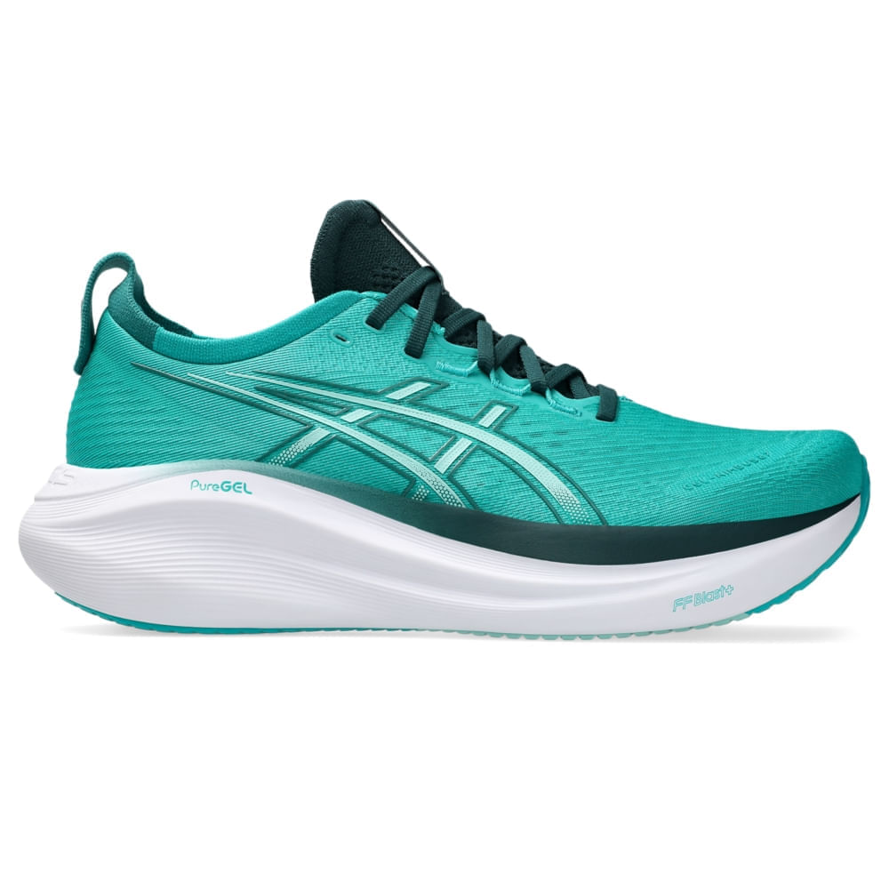 Tênis ASICS GEL-Nimbus 27 - Masculino - Verde/Verde - ASICS Brasil