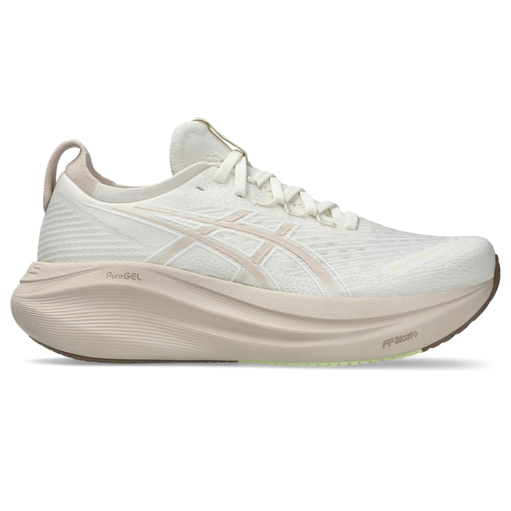Tênis ASICS GEL-Nimbus 27 - Feminino - Bege/Bege - tam: 38