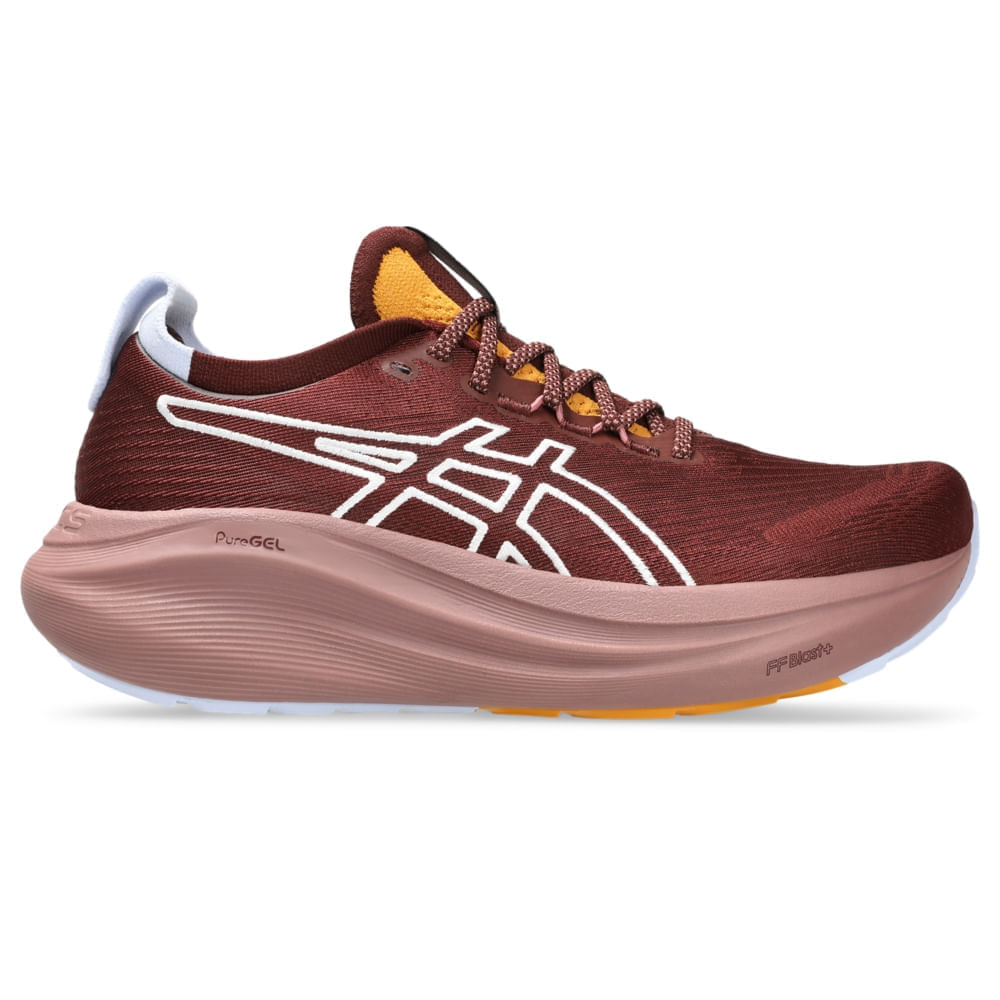 Tênis ASICS GEL-Nimbus 27 Tr - Feminino - Marrom