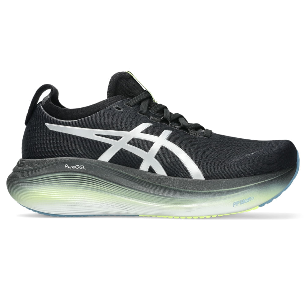 Tênis ASICS GEL-Nimbus 27 Luxe – Feminino – Dourado/Preto