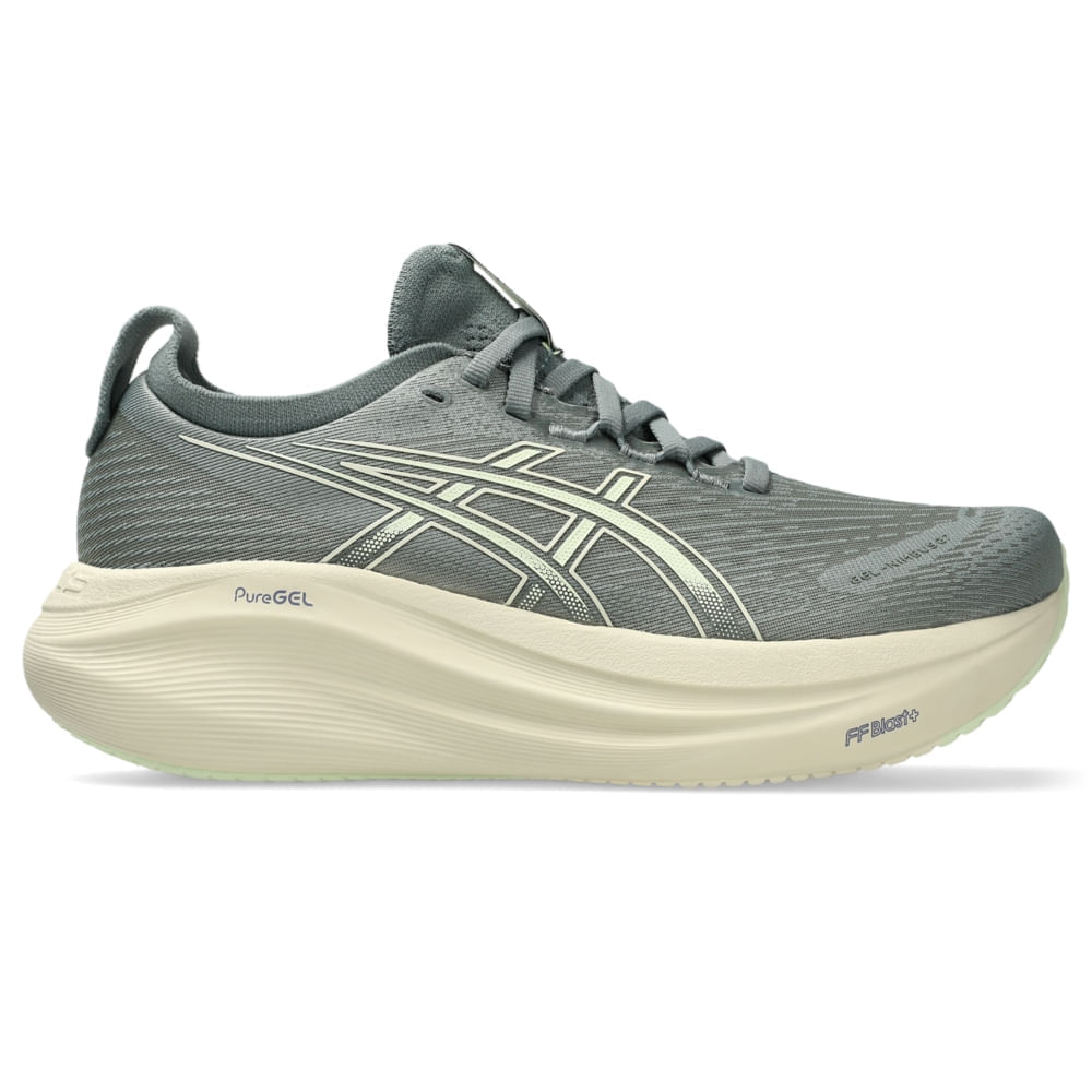 Tênis ASICS GEL-Nimbus 27 - Feminino - Verde/Verde - tam: 34