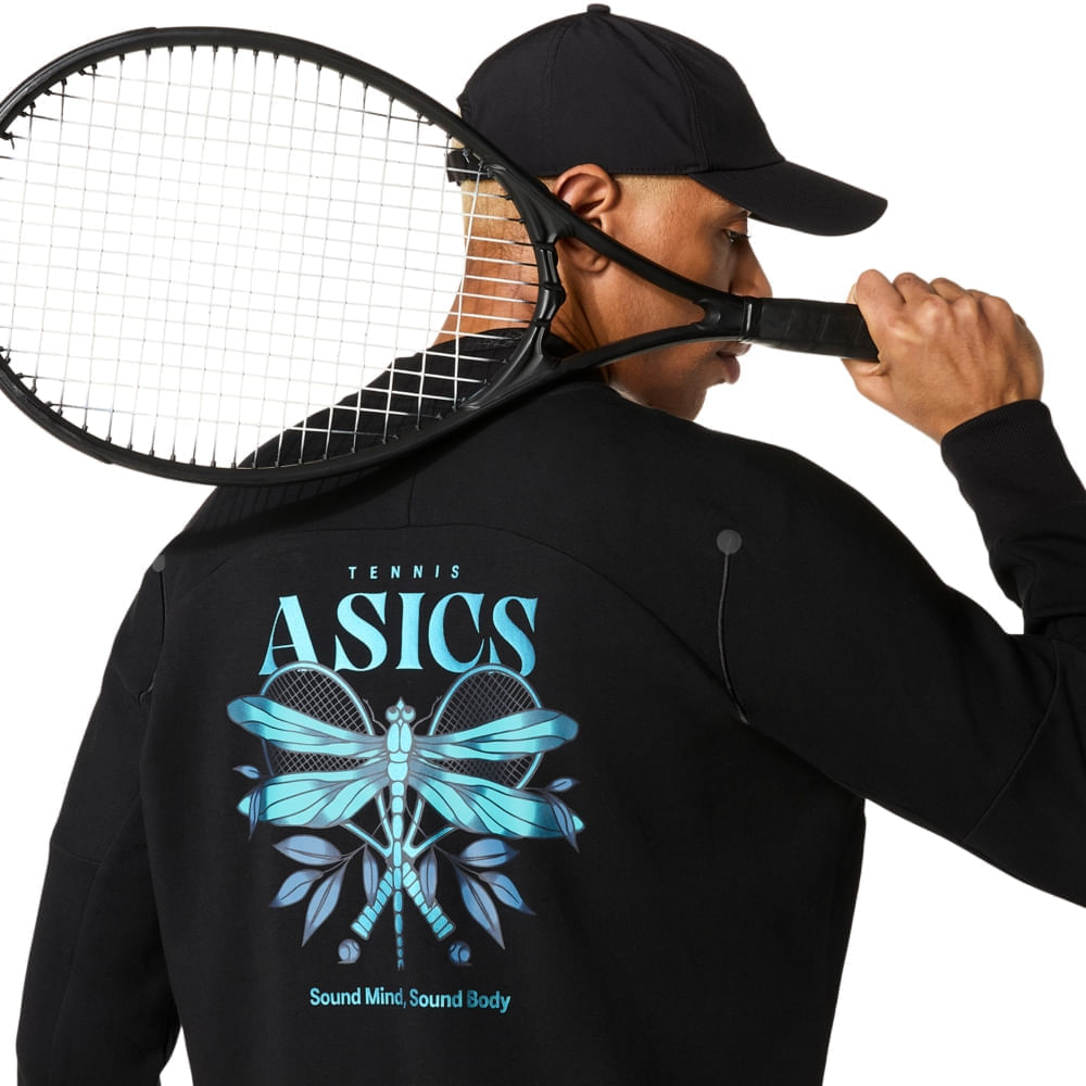 Jaqueta ASICS Match Night Energy - Masculino - Preto - tam: P