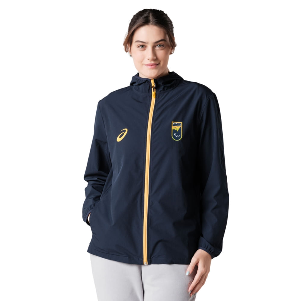 Jaqueta ASICS Corta Vento CPB - Feminino - Azul
