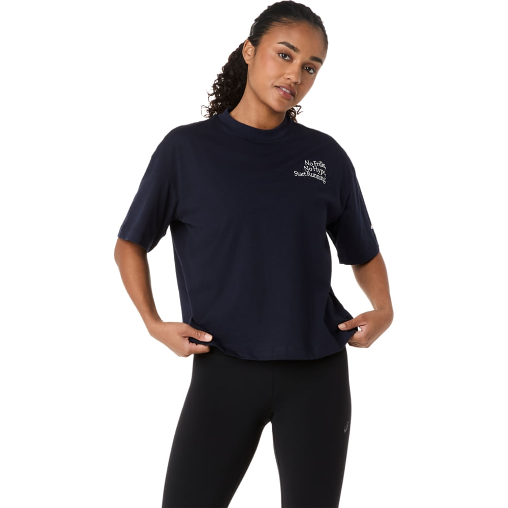 Camiseta Runner Message Graphic - Azul - tam: P