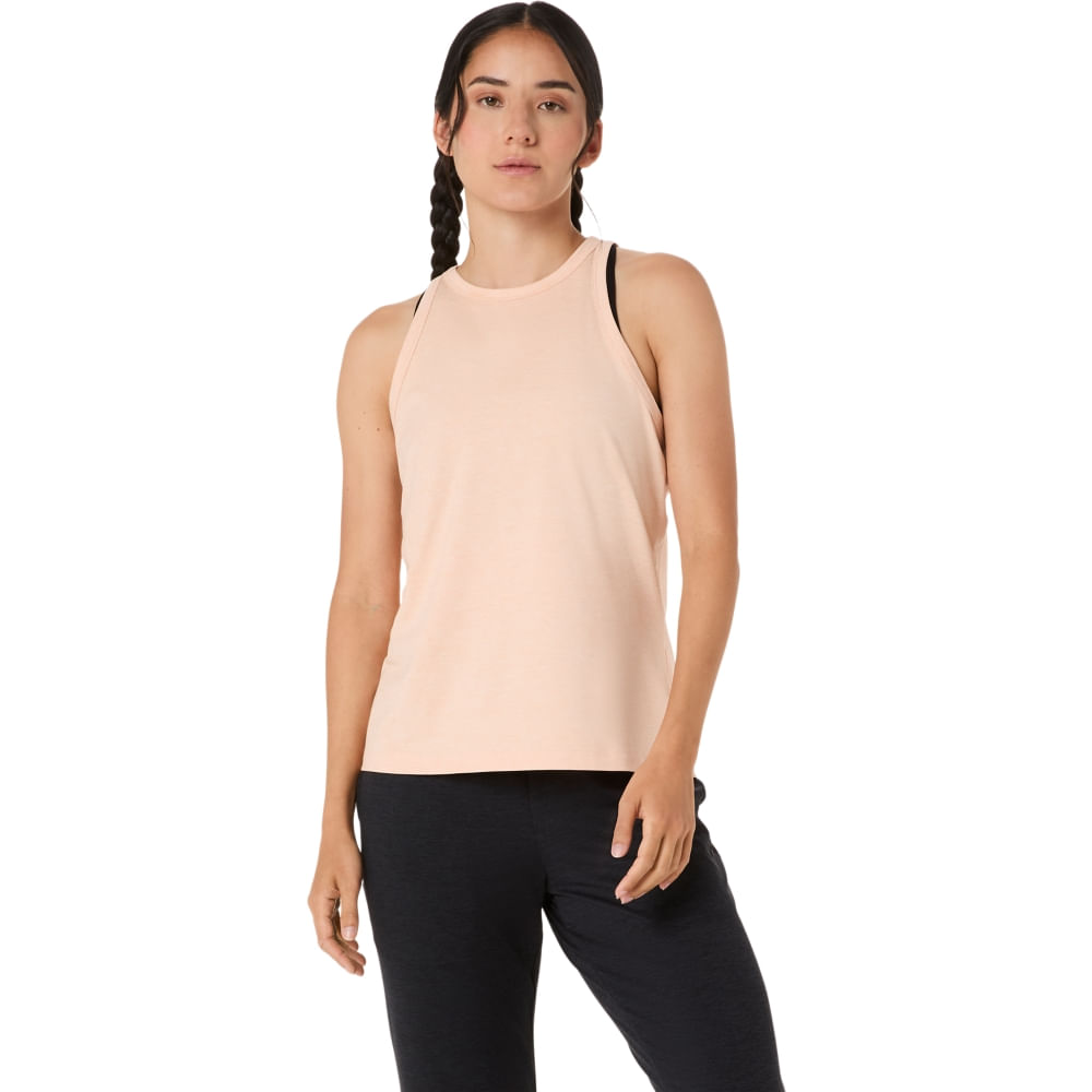 Camiseta Regata Refined Texture Sleeveless Top - Rosa - tam: PP