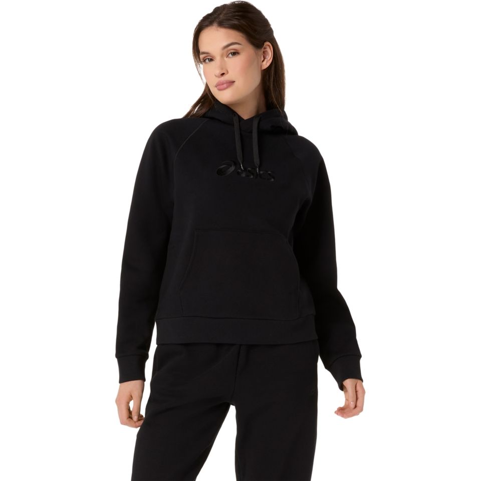 Blusa Moletom Logo Fleece Pullover - Preto