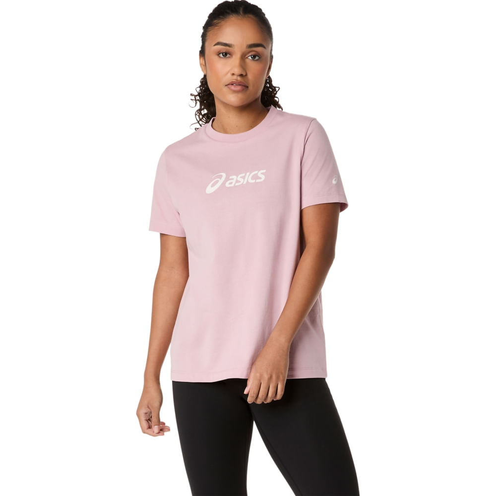 Camiseta Asics Logo - Rosa - tam: G
