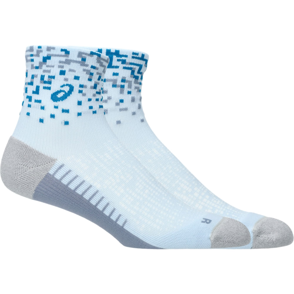 Meia ASICS Performance Run - Unissex - Azul/Cinza - tam: M