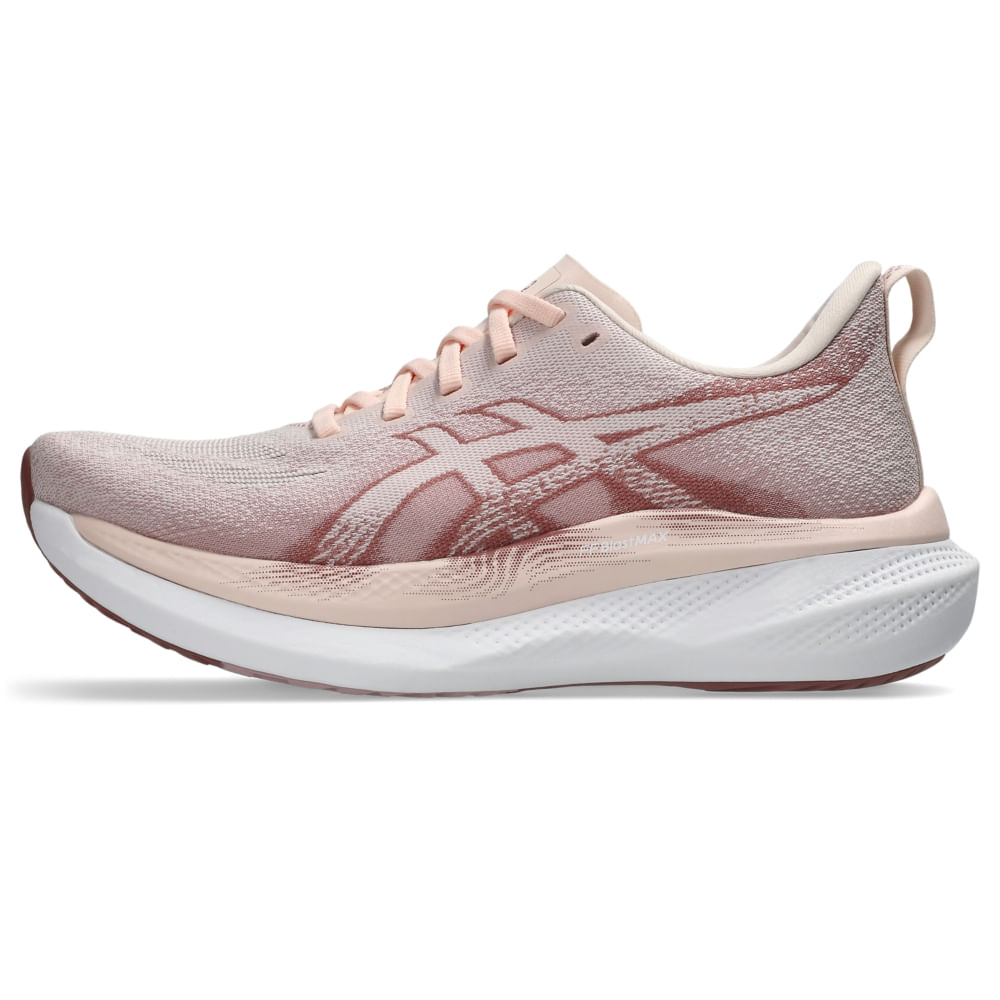 Tênis ASICS Glideride MAX 2 - Feminino - Rosa/Vermelho - tam: 34 — foto 7