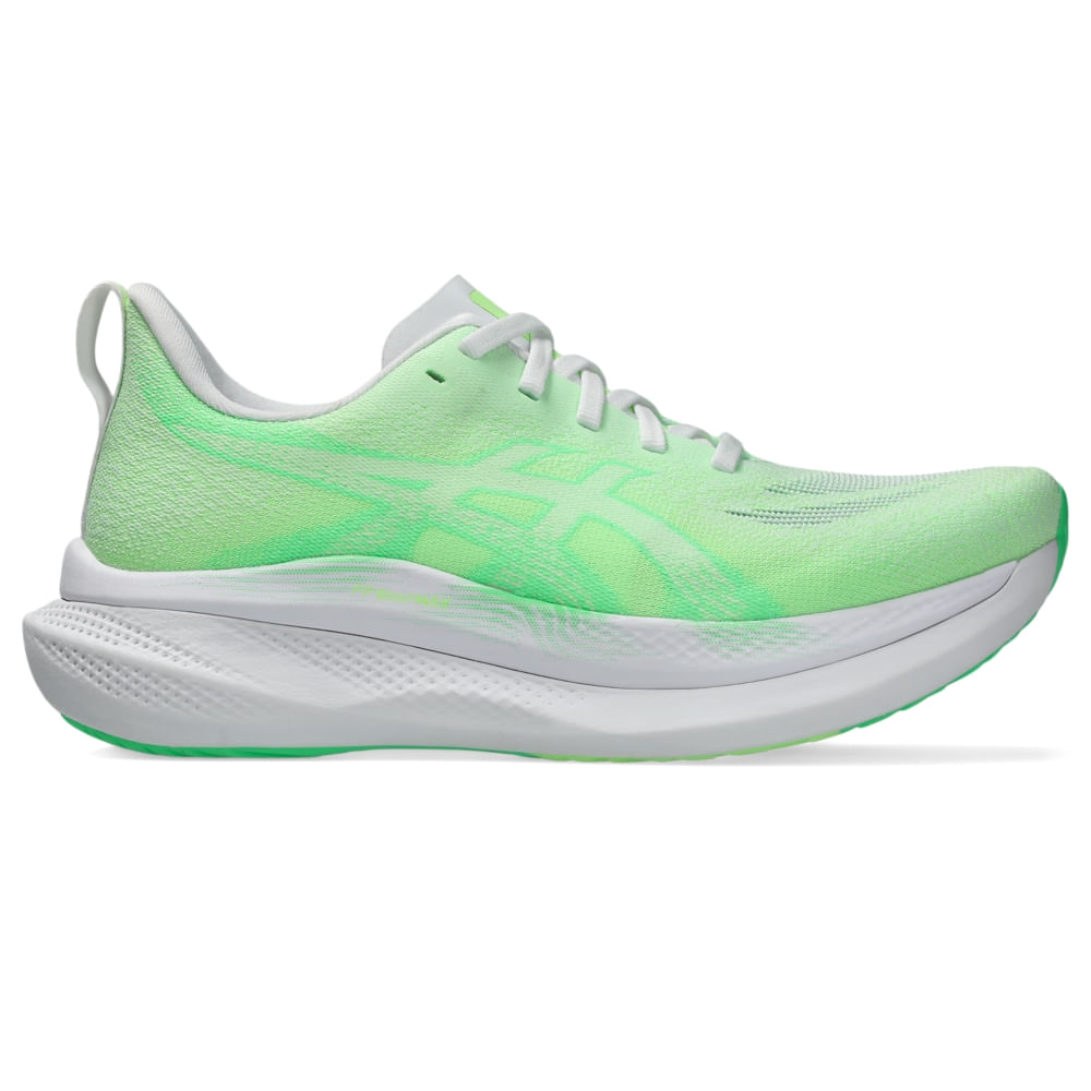 Tênis ASICS Glideride MAX 2 – Feminino – Branco/Verde