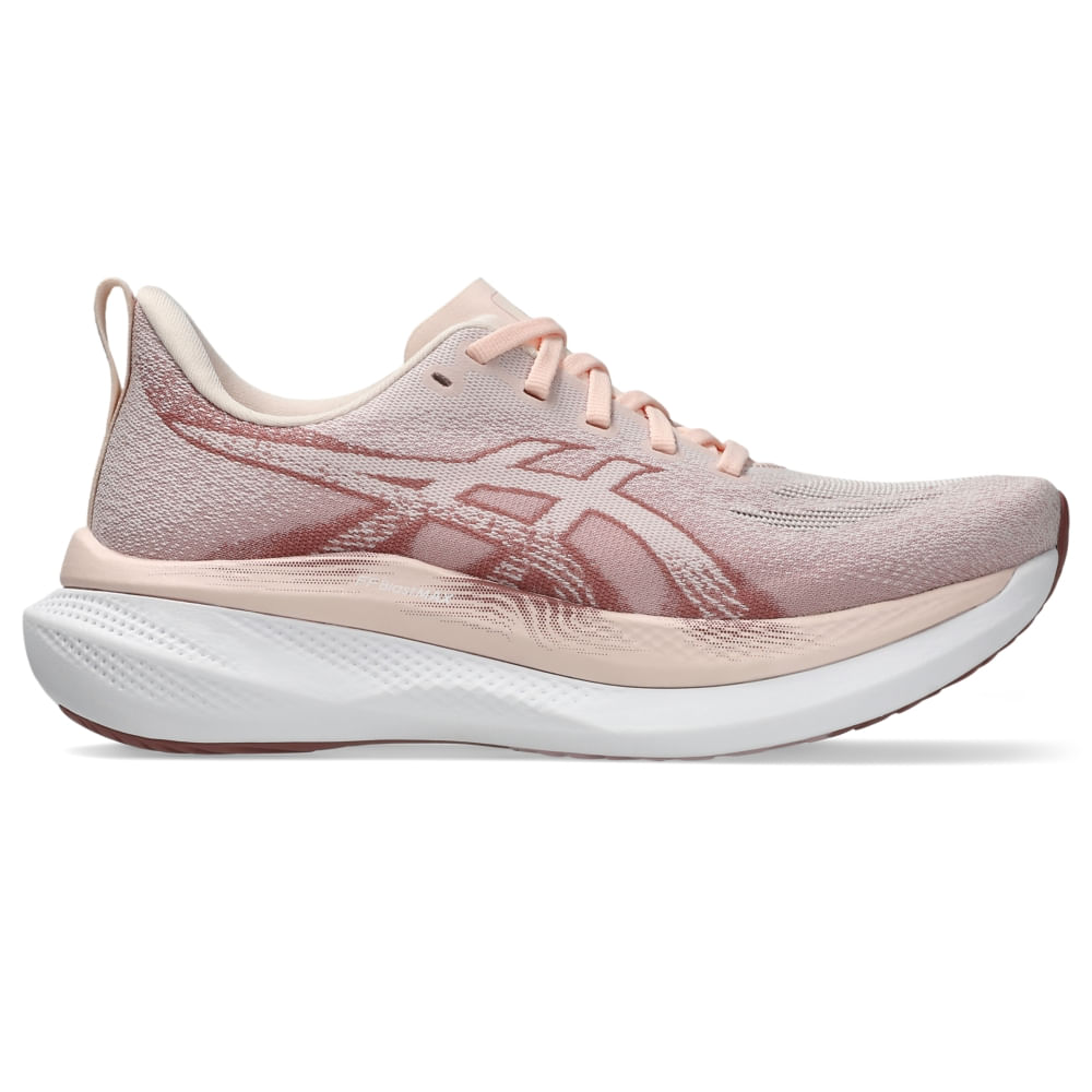 Tênis ASICS Glideride MAX 2 – Feminino – Rosa/Vermelho