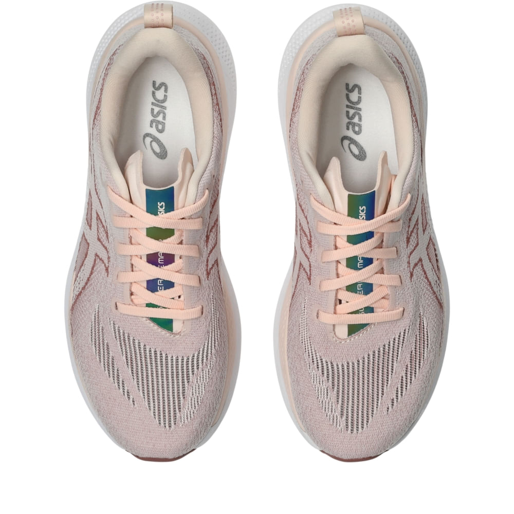 Tênis ASICS Glideride MAX 2 - Feminino - Rosa/Vermelho - tam: 41.5 — foto 6