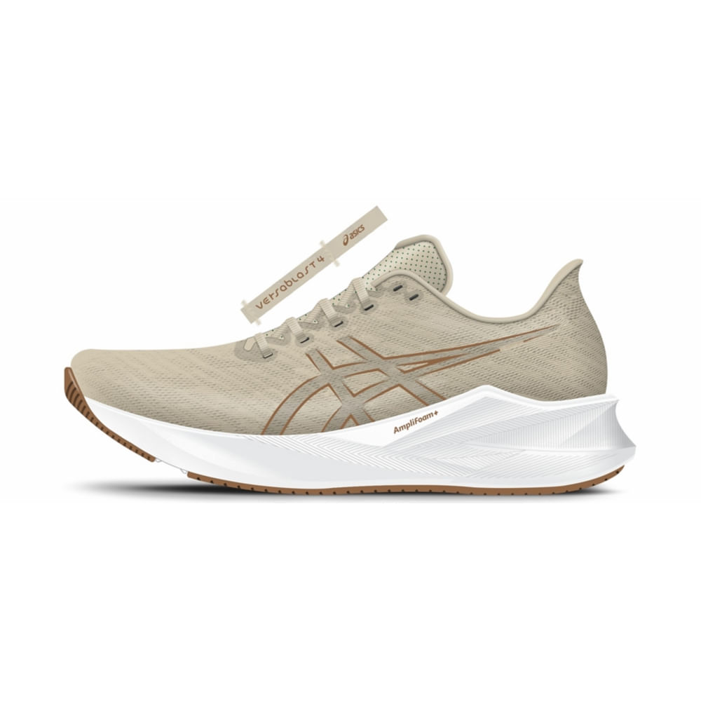 Tênis ASICS Versablast 4 - Feminino - Bege/Marrom - tam: 39