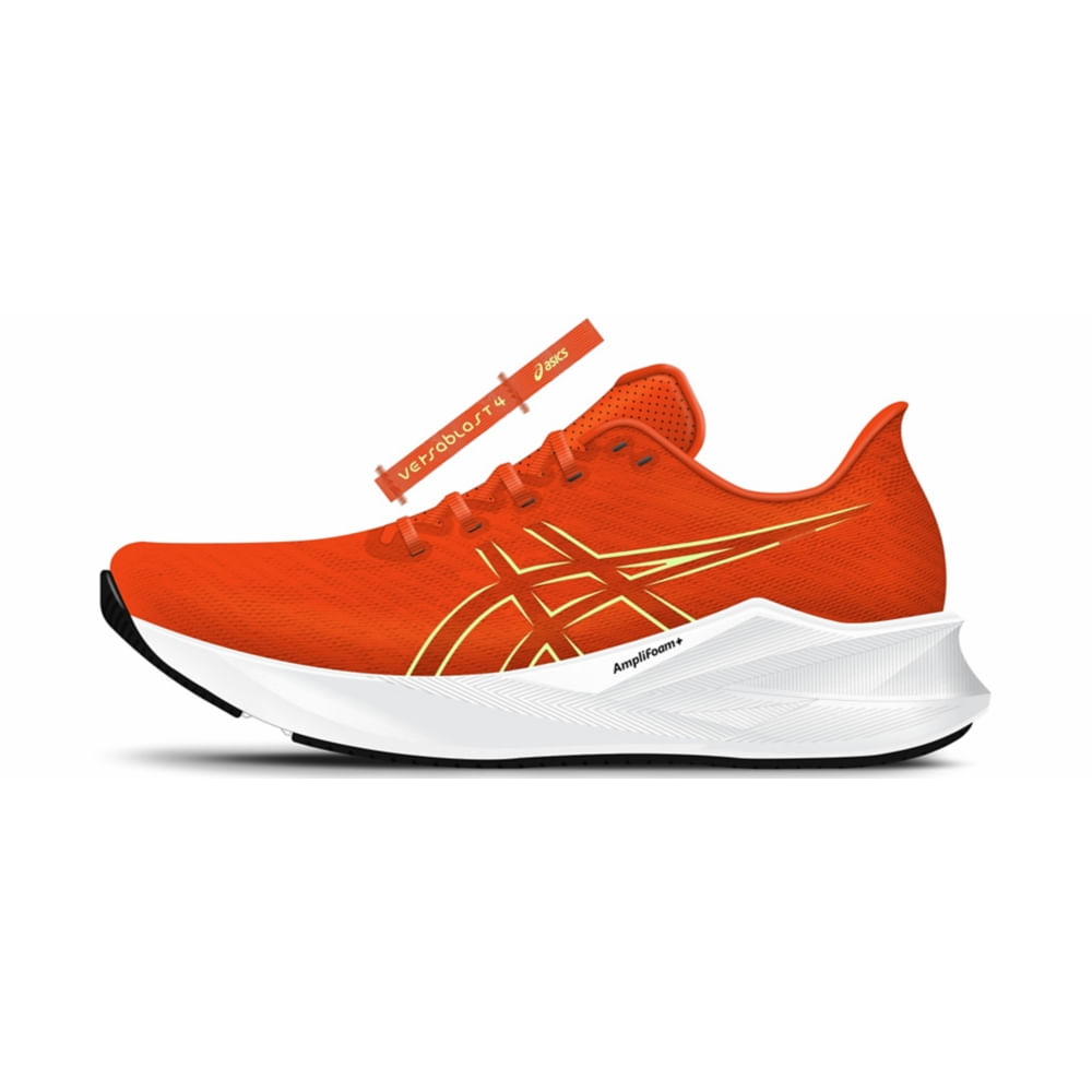 Tênis ASICS Versablast 4 - Masculino - Laranja/Amarelo - tam: 39