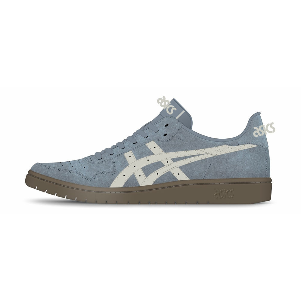 Tênis ASICS Japan S Camurca - Masculino - Azul/Cinza