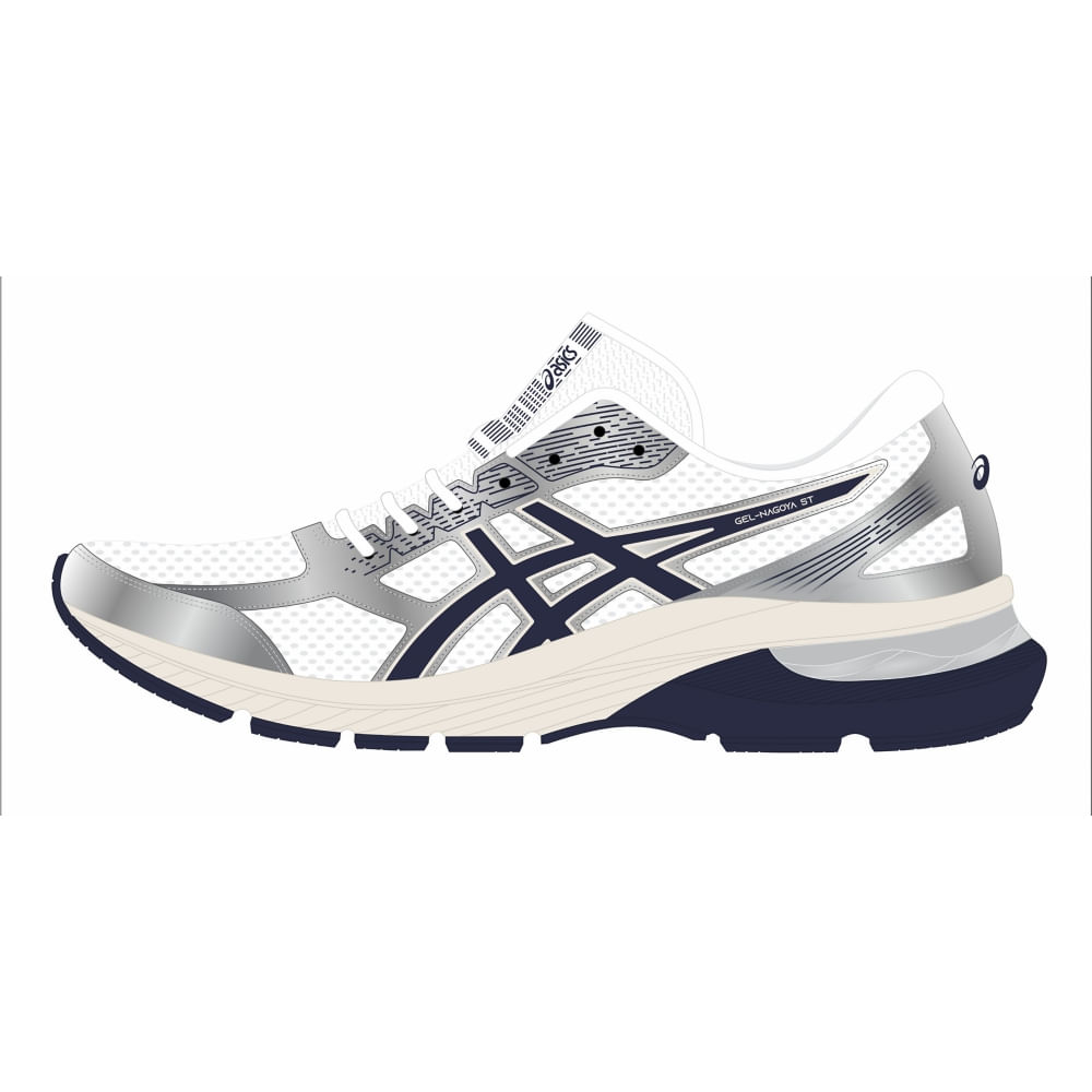 Tênis ASICS GEL-Nagoya St - Masculino - Branco/Azul - tam: 42