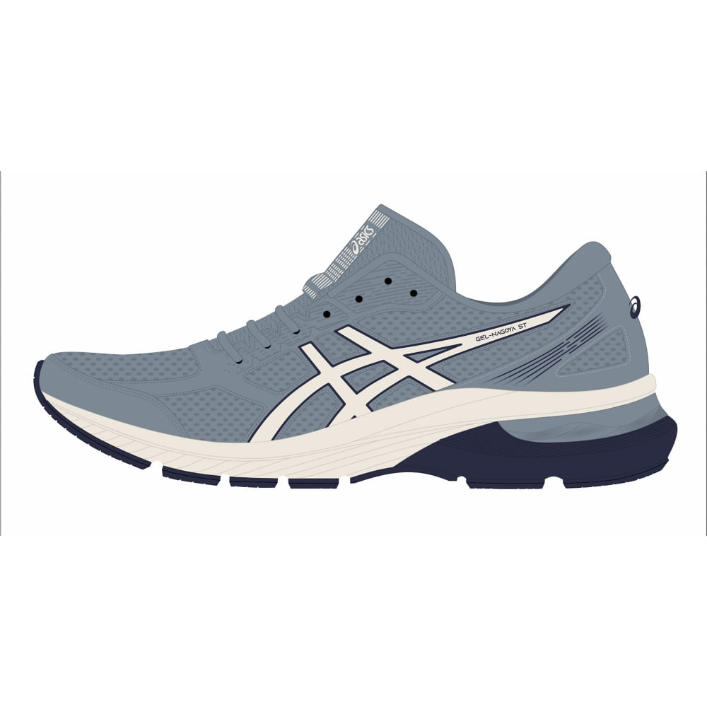 Tênis ASICS GEL-Nagoya St - Masculino - Azul/Bege - tam: 41