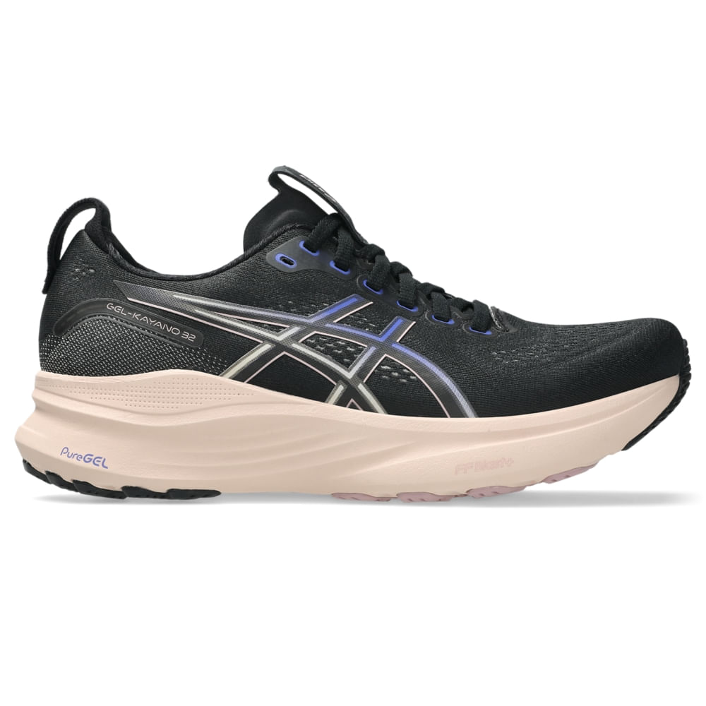 Tênis ASICS GEL-Kayano 32 - Feminino - Preto/Rosa