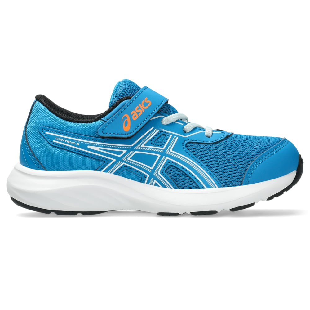 Tênis ASICS Contend 9 PS - Infantil - Azul/Azul