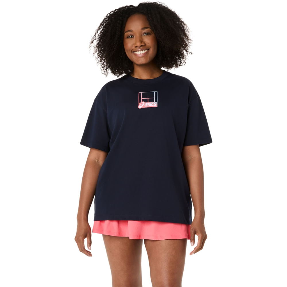 Camiseta Court Core Graphic - Azul - tam: 3G