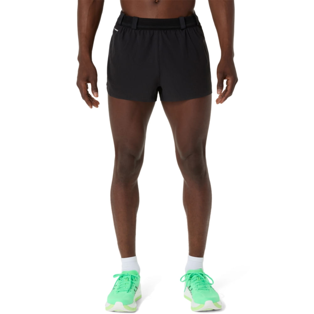 Short ASICS Metarun Split - Masculino - Preto
