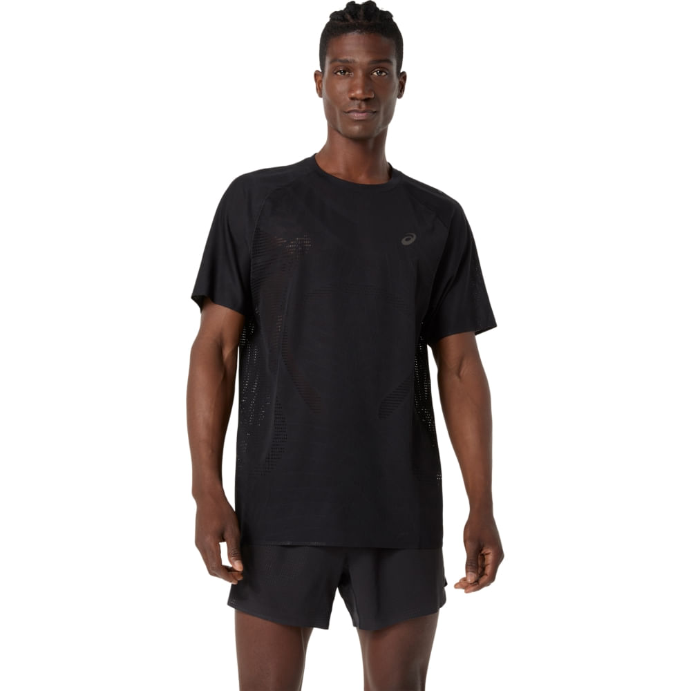 Camiseta ASICS Metarun - Masculino - Preto - tam: 3XS