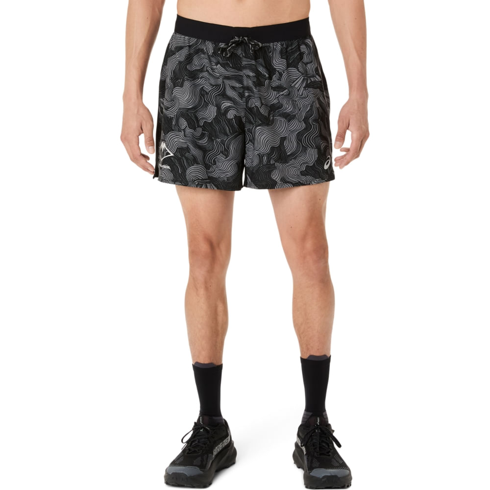 Shorts Fujitrail All Over Print 5In Short - Preto/Creme