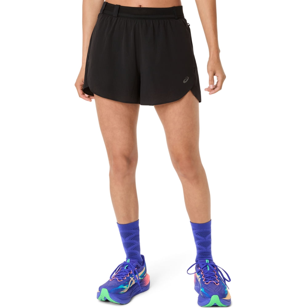 Shorts Metarun Split Shorts - Preto - tam: M