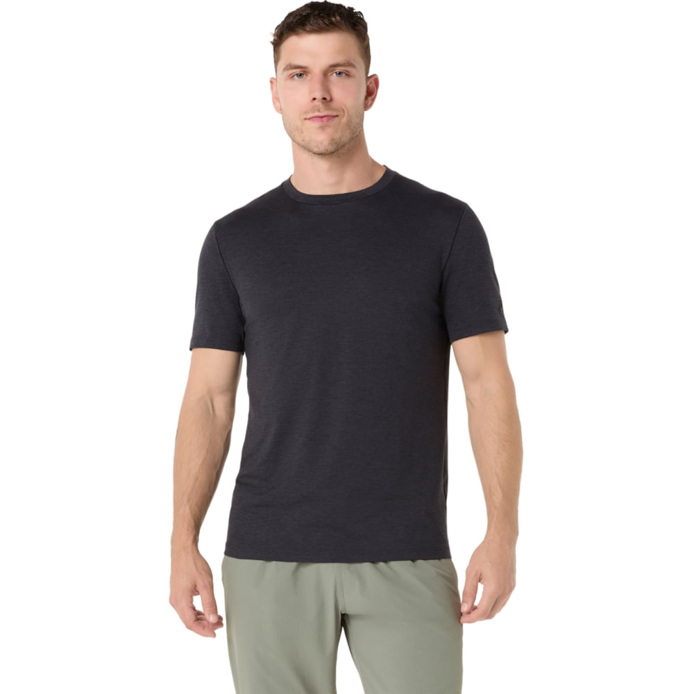 Camiseta ASICS Refined Texture Short Sleeve Top - Preto - tam: P