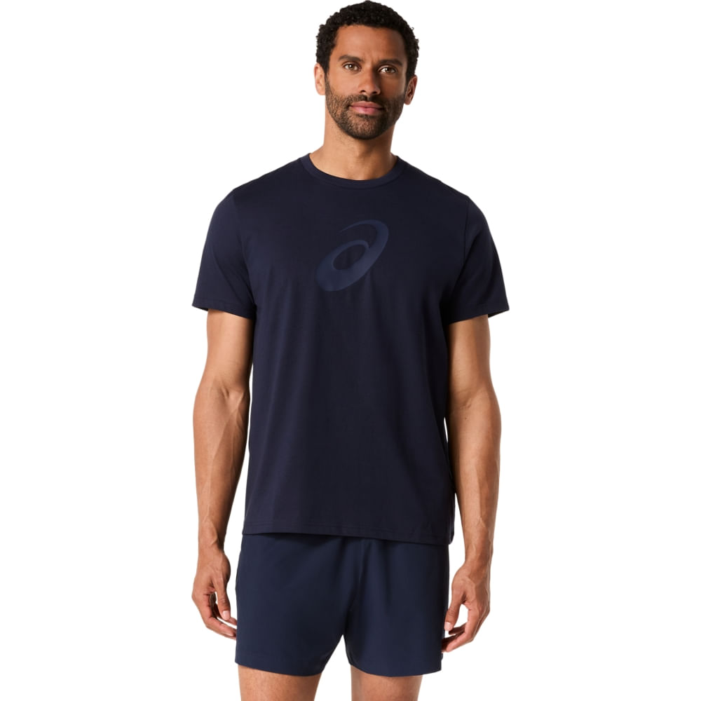 Camiseta ASICS Spiral Graphic - Azul - tam: PP
