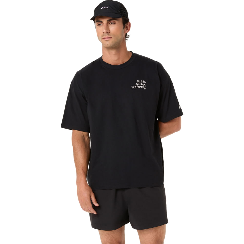 Camiseta Runner Graphic Relaxed - Preto - tam: M