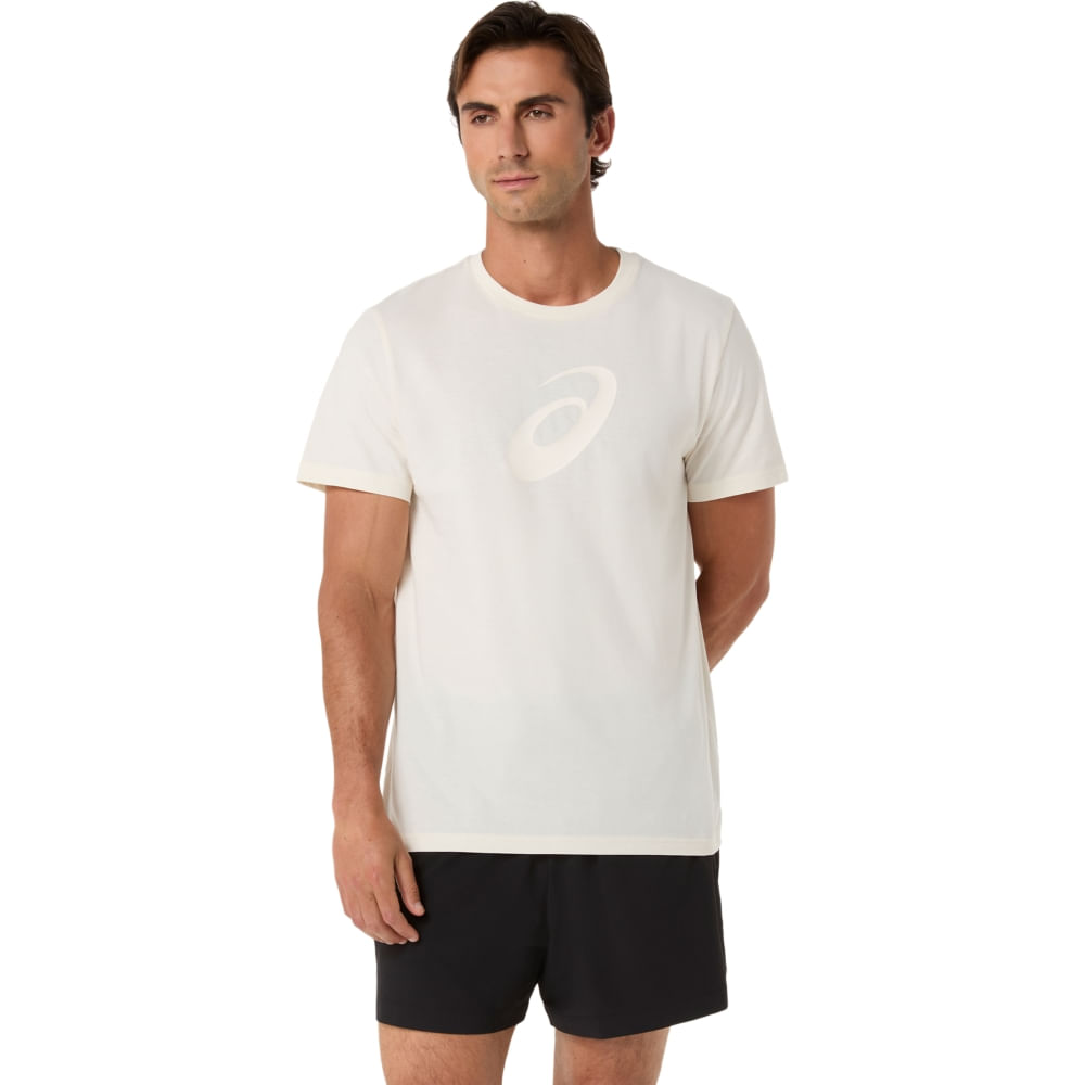 Camiseta ASICS Spiral Graphic - Creme - tam: 4G
