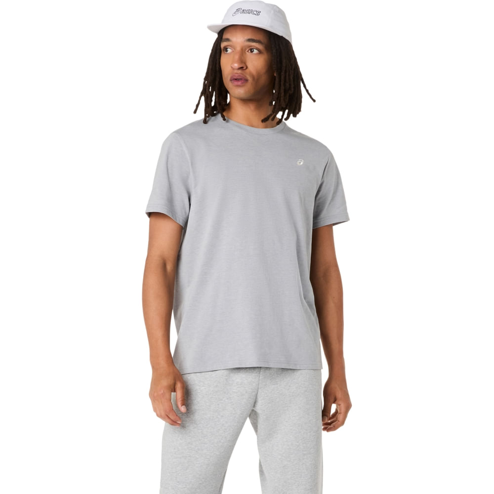 Camiseta ASICS Spiral Embroidery - Cinza - tam: PP