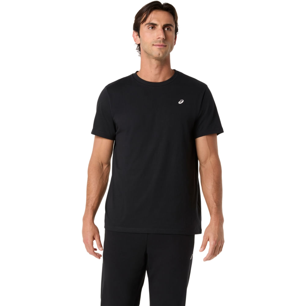 Camiseta ASICS Spiral Embroidery - Preto - tam: 3G